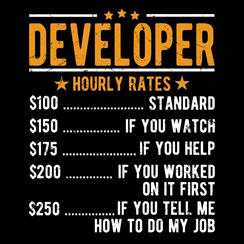 Developer Hourly Wage