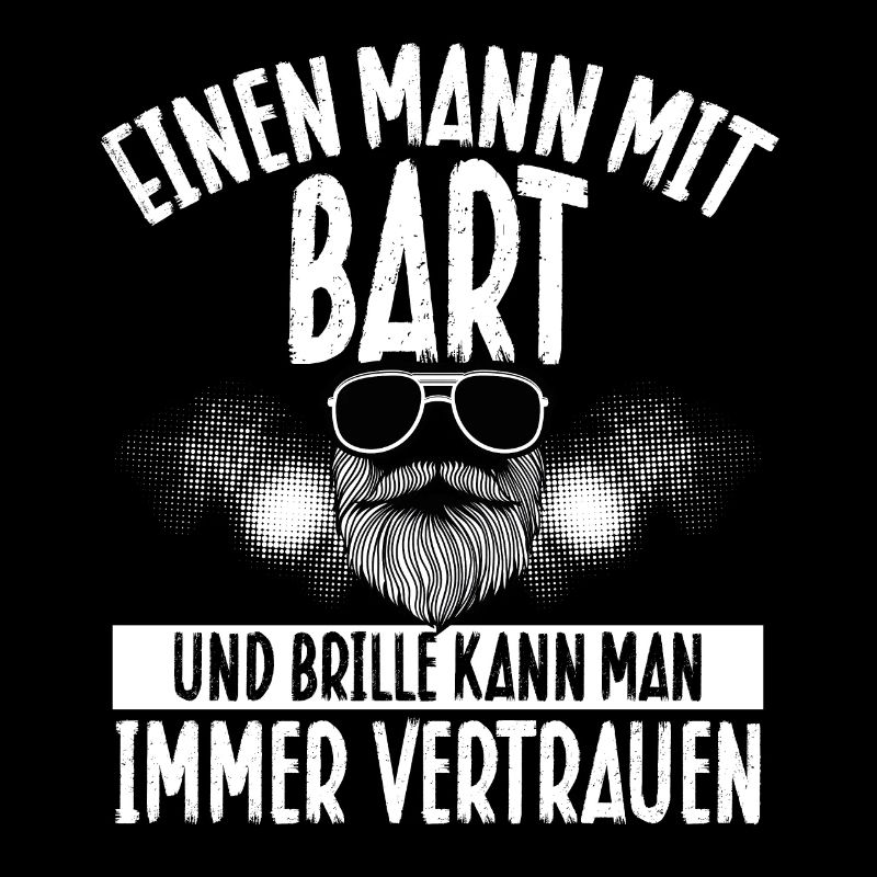 Ein Mann Mit Bart Und Brille