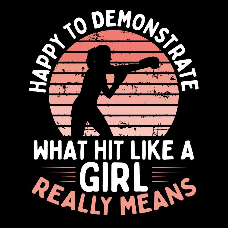 Heureux de faire une démonstration de boxe