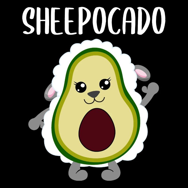 Avocado Sheep Funny Vegetable Fruit Gift