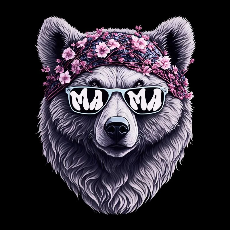 Mamabär Sonnenbrille Bandana Muttertag Blumen
