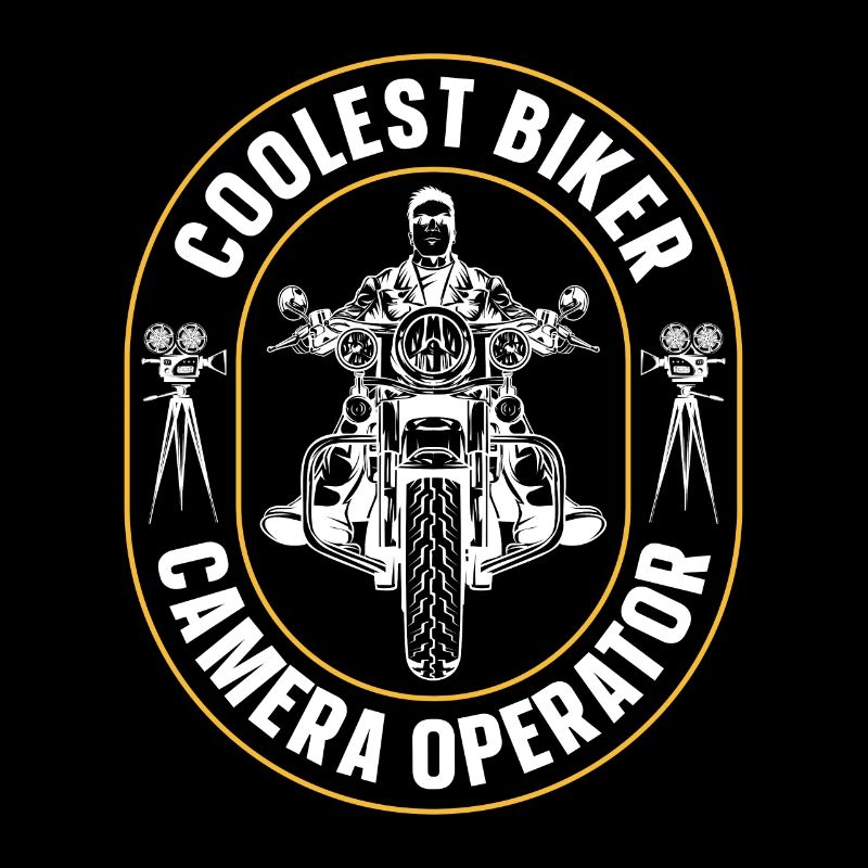 Camera Operator Coolest Biker Camera Movie Maker