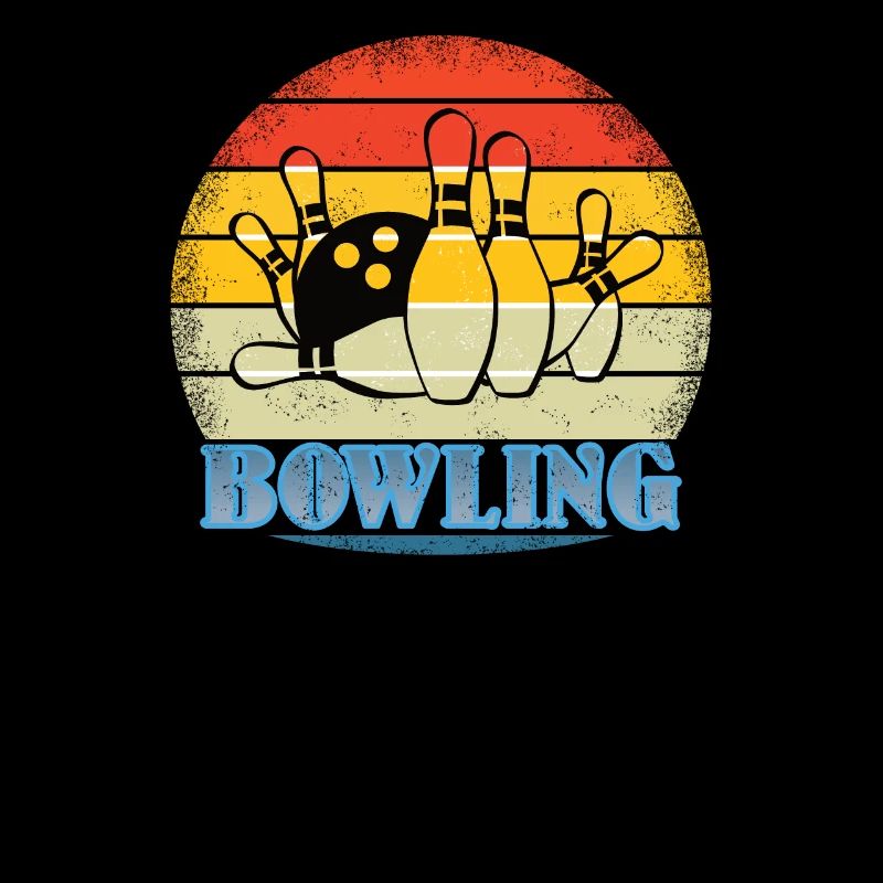 Accessoires de bowling avec motif bowling