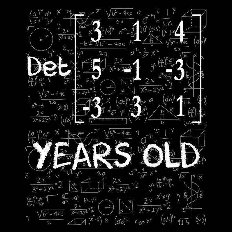 76th birthday 76 years matrix determinant