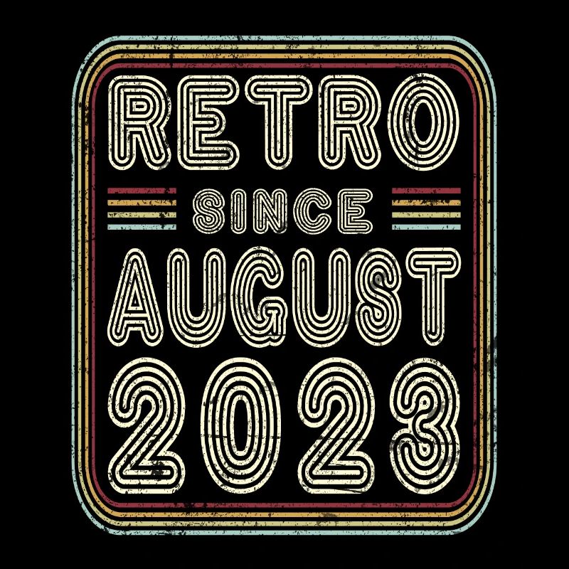 Birthday August 2023 Retro Gift