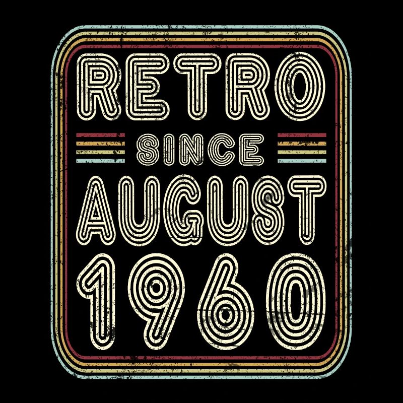 Birthday August 1960 Retro Gift