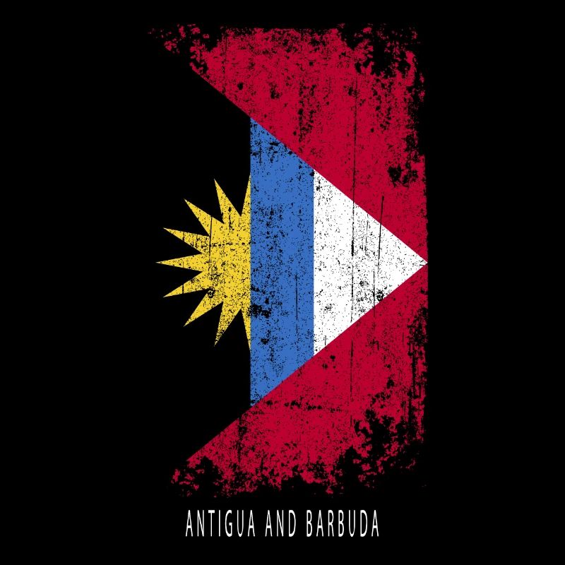 Souvenir avec le drapeau du pays d’Antigua et