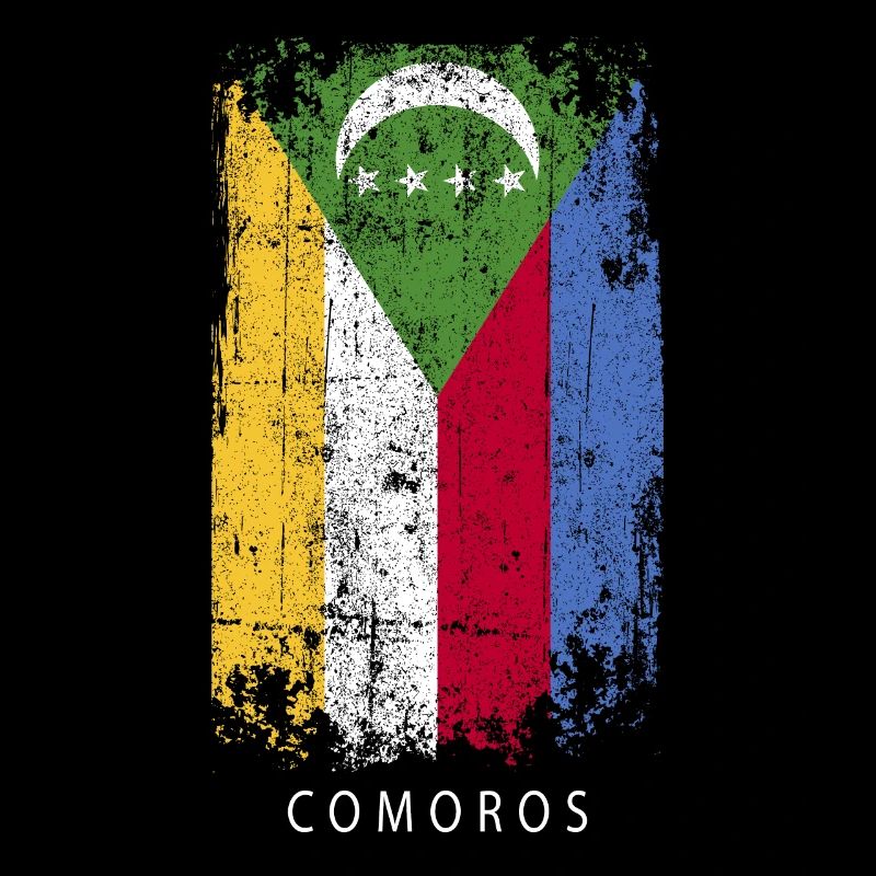 Souvenir avec le drapeau des Comores