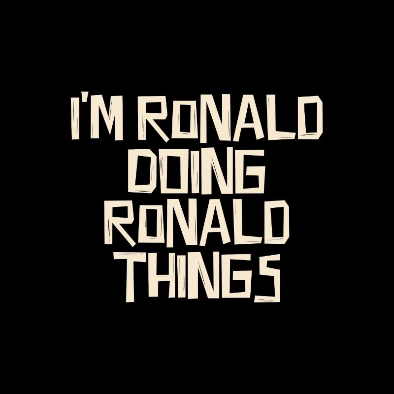 I'm Ronald doing Ronald things