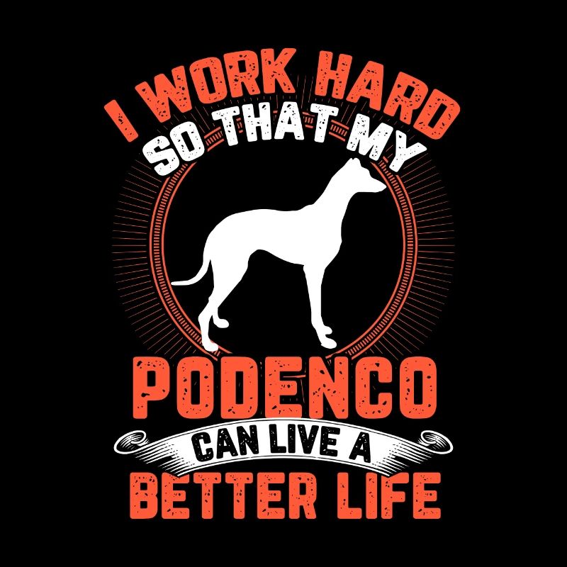 Podenco work hard Spanish greyhound
