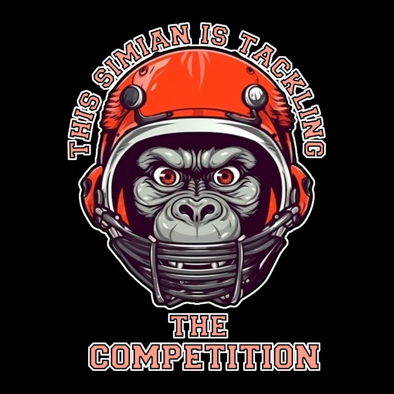 Singe confiant accepte le défi