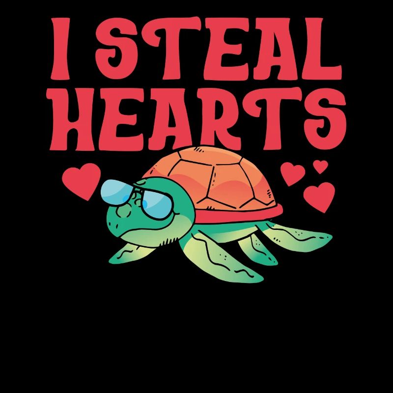 Sea Turtle Tortoise Valentines Day