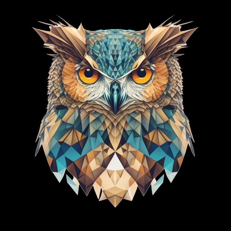 Geometrischer Eulenkopf