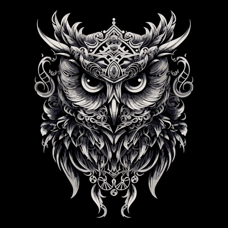 Süße Eule mit großen Augen