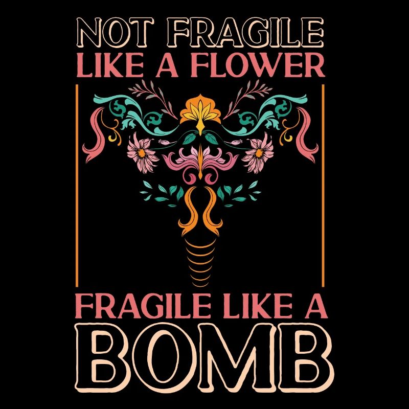 Féministe pas fragile comme une fleur