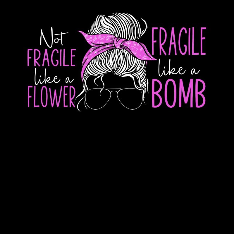 Féministe pas fragile comme une fleur