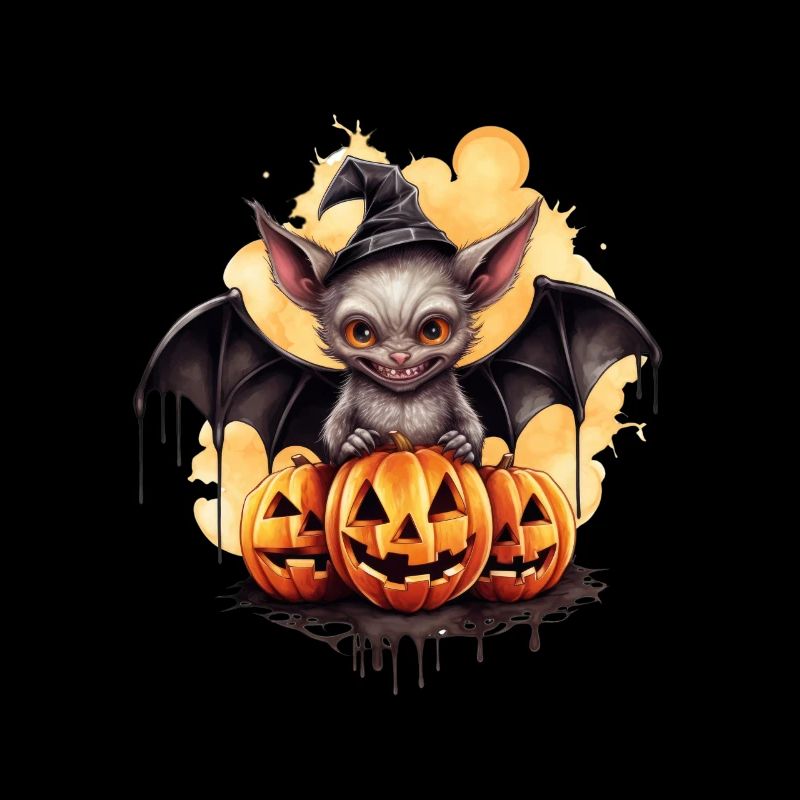Halloween Pumpkin Bat