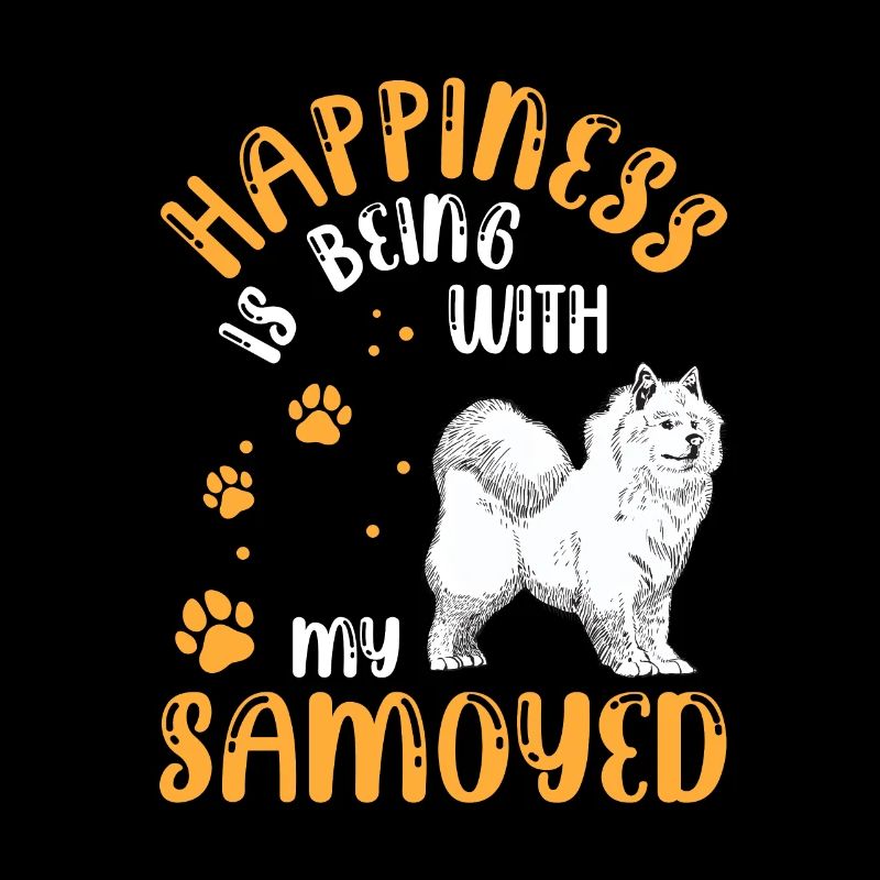 Samoyède me rend heureux Samoyède Spitz