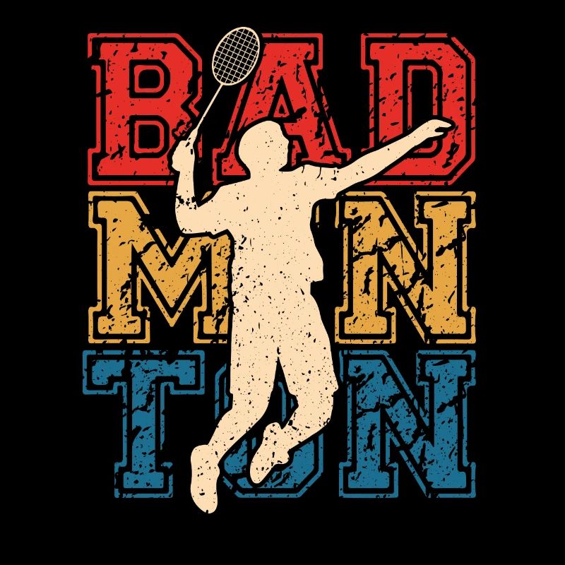 Badminton Bunte Buchstaben