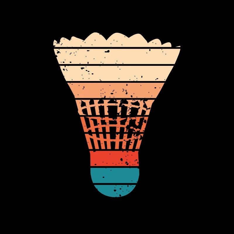 Retro badminton shuttlecock