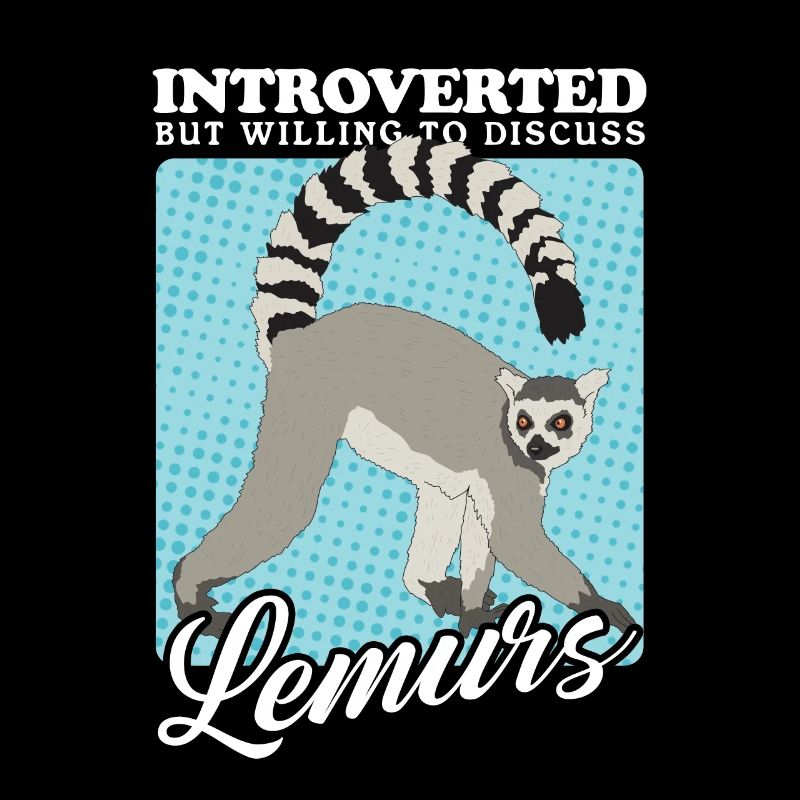 Lemur Katta Lemure Ringelschwanz Lemuren Geschenk