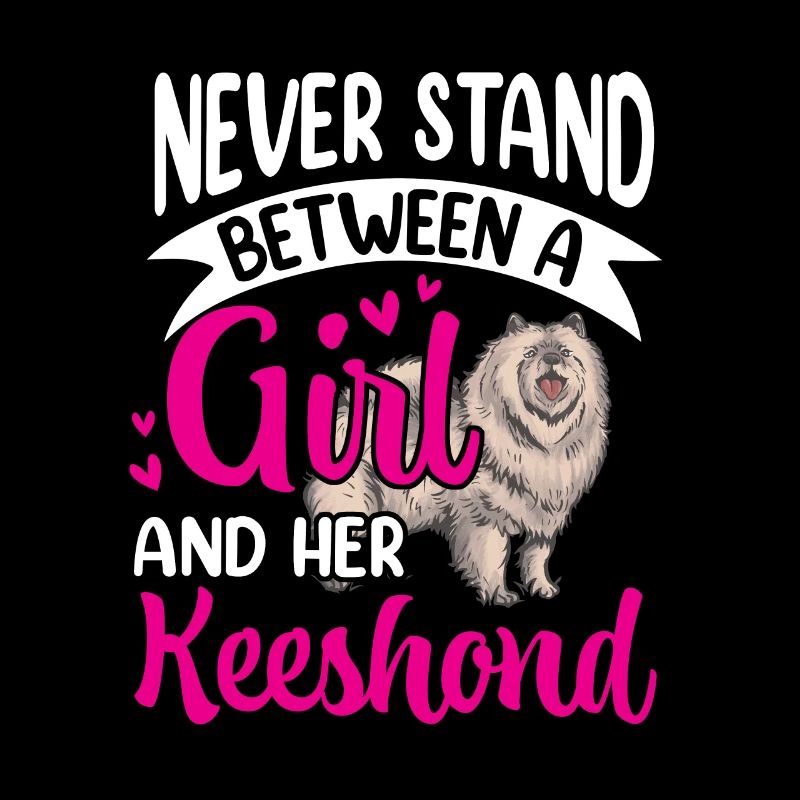 Mädchen und ihr Wolfsspitz Deutscher Spitz