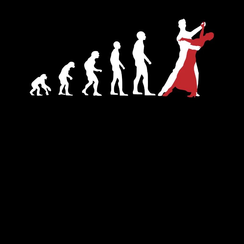 Evolution Dance Couple: From Monkey to Elegance Gift