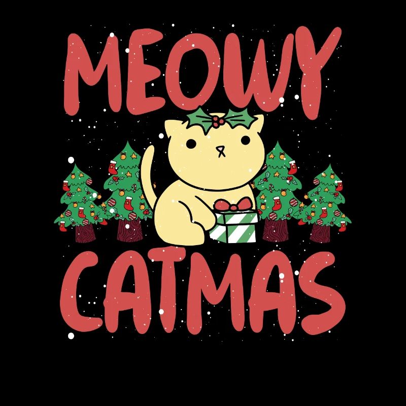Cat with Santa Claus hat