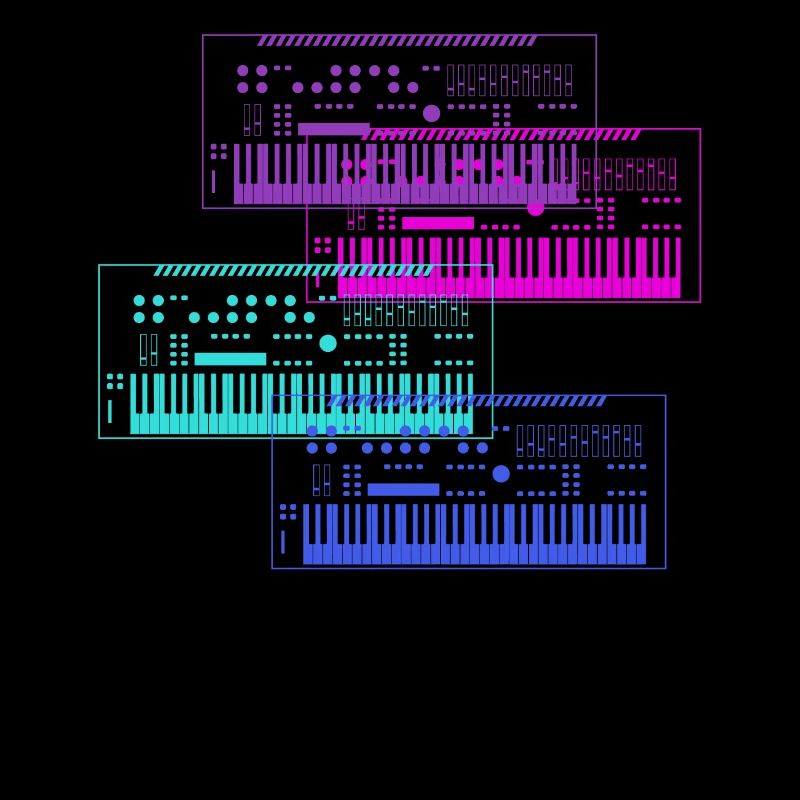 Synthesizer Sammlung Musik Design