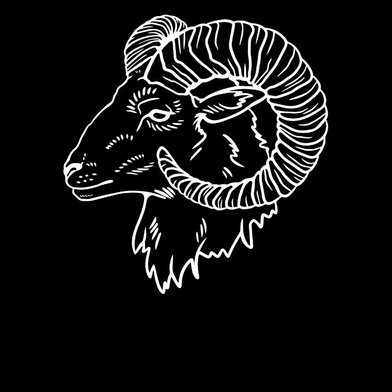 Einzelner Widder Astrologie Sternzeichen Geschenk