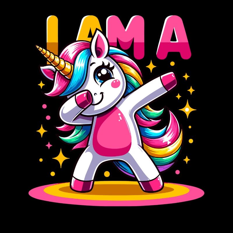 Einhorn Dabbing Niedlicher Regenbogen Ich bin ein Einhorn