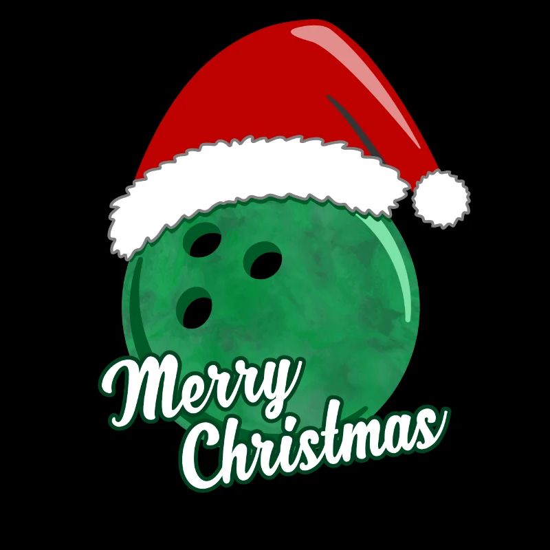 Joyeux Noël boule de bowling vert cadeau