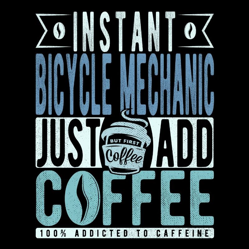 Mécanicien de vélo instantané Il suffit d’ajouter du café