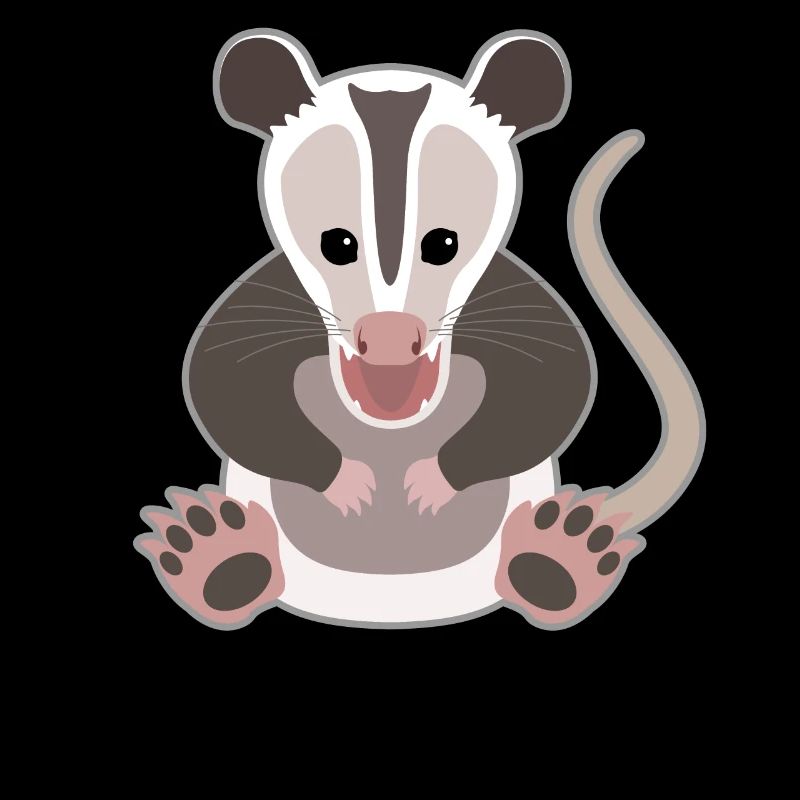 Surprised Opossum Aha-Effect Design