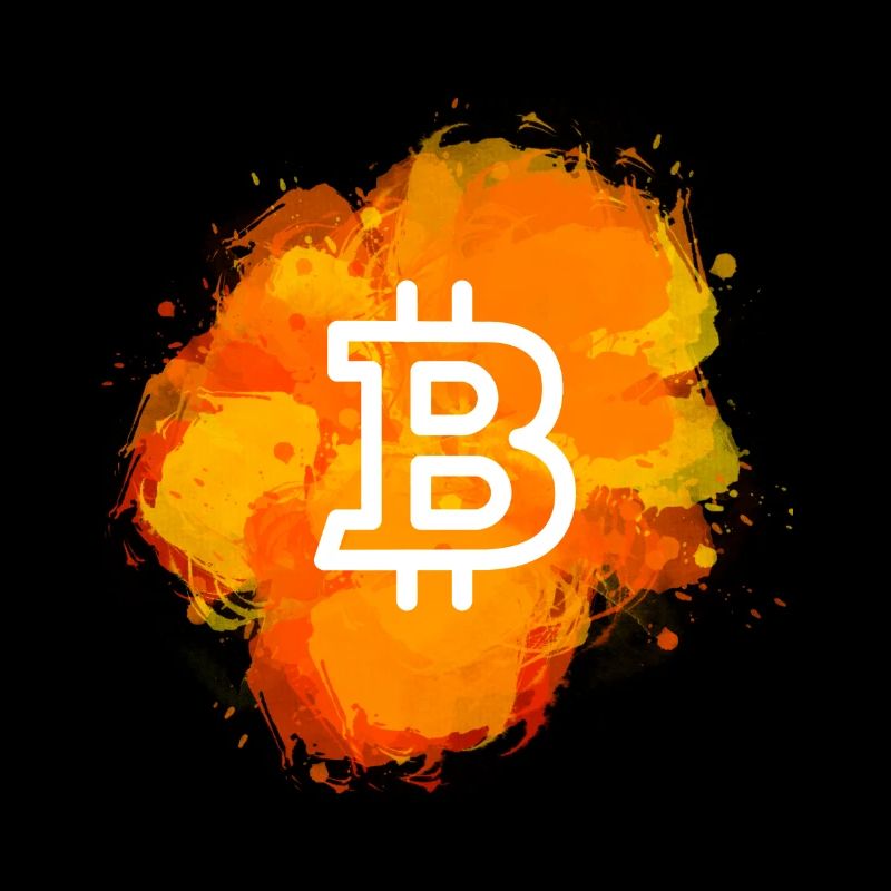 Bitcoin Crypto Cryptocurrency Splash