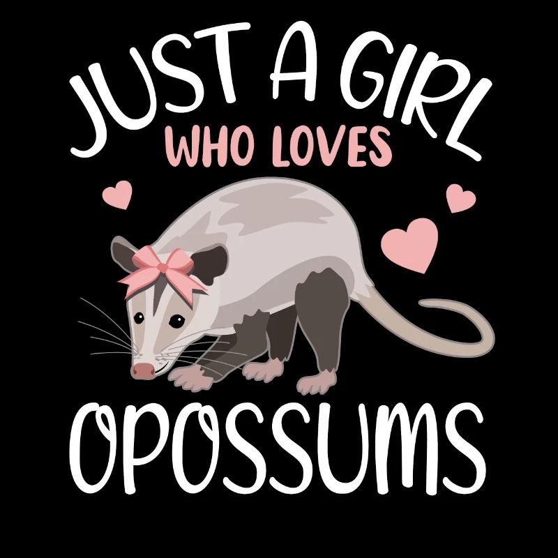 Opossum Herzchen Mädchen Geschenkidee