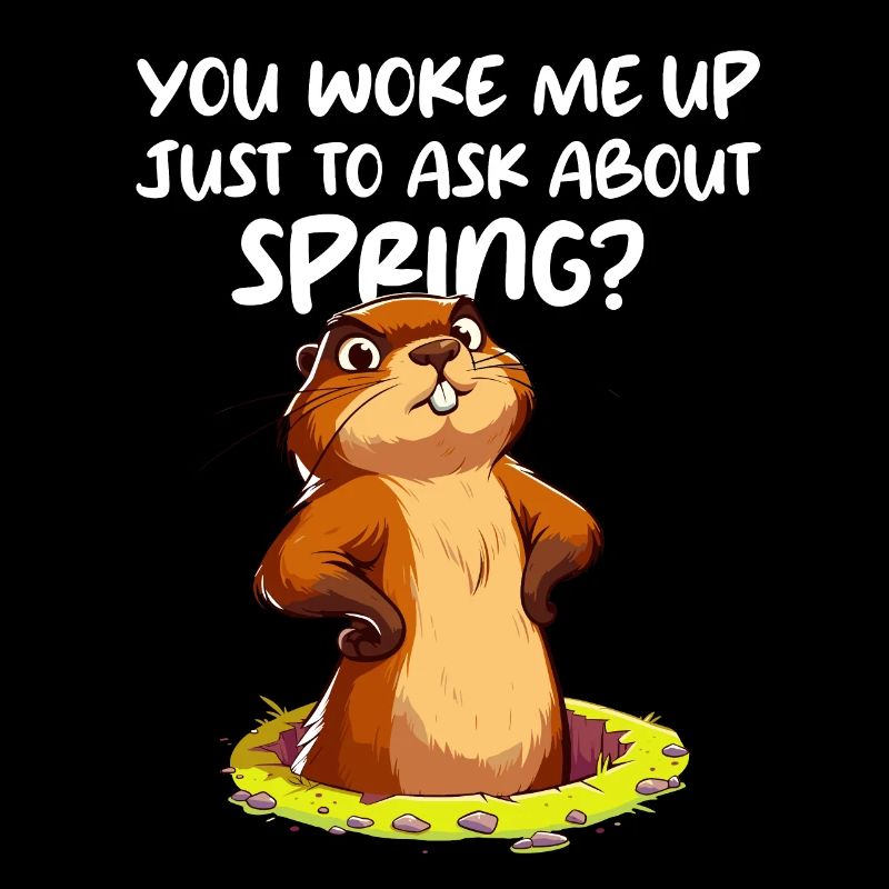Groundhog Day Spring Shadow Funny