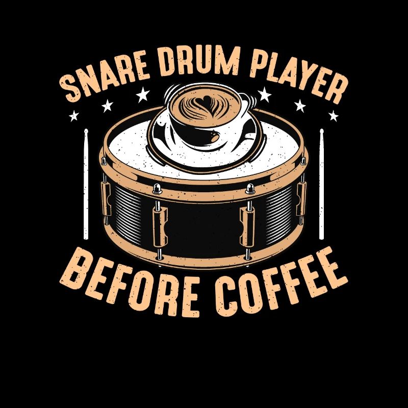 Snare Drum Player Before Drumline Coffee Lover