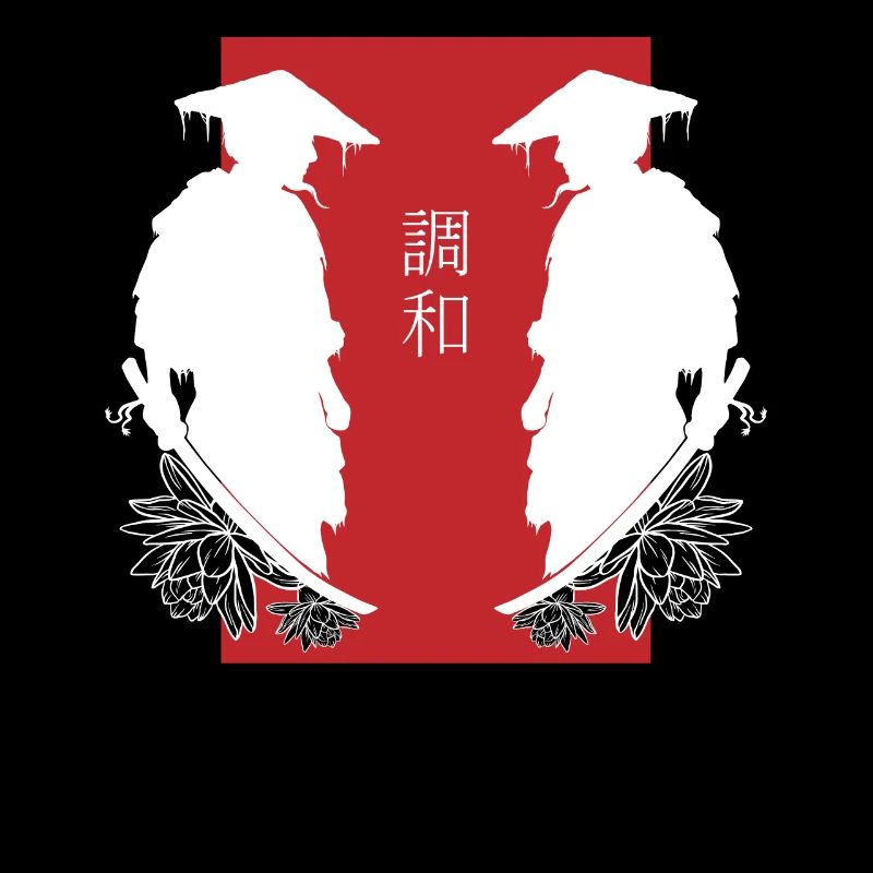 Samurai Duell Spiegelung Kampf Ästhetik