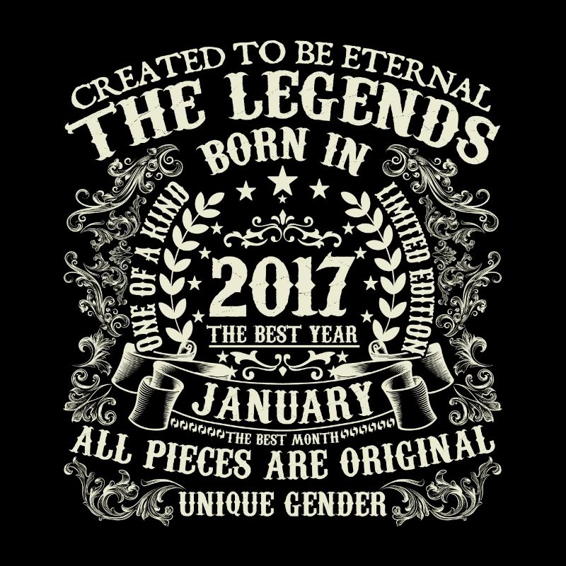 Janvier 2017 anniversaire 2017 Janvier année