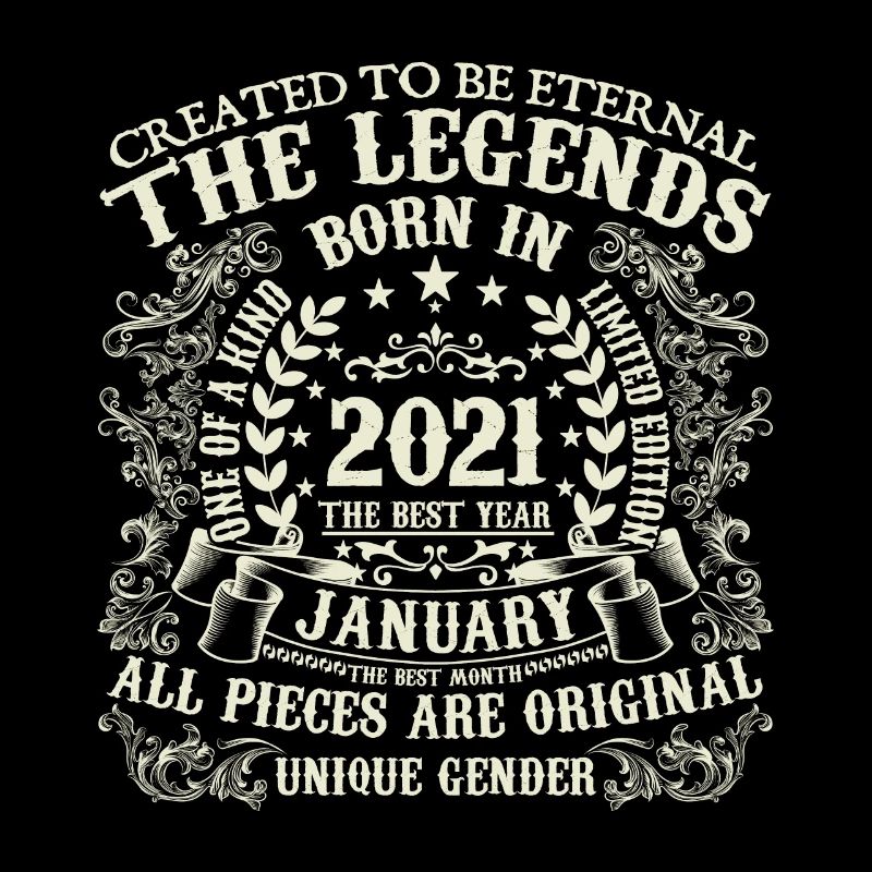 Janvier 2021 anniversaire 2021 Janvier année