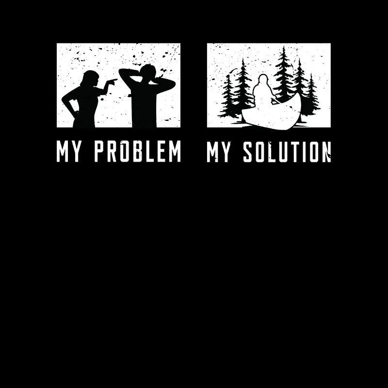 Kayaker My Problem My Solution Pictogram Dad Mom