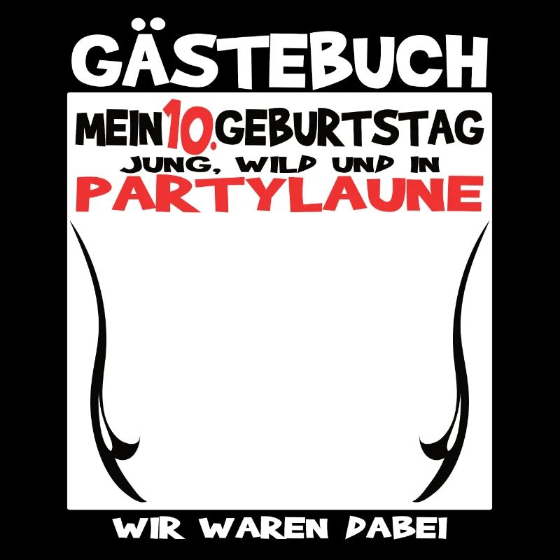 10. Geburtstag Mädchen & Junge Gästebuch