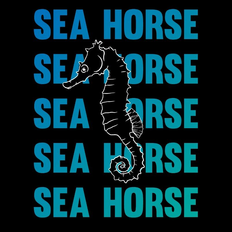 Hippocampe jeu d’écriture océan amour