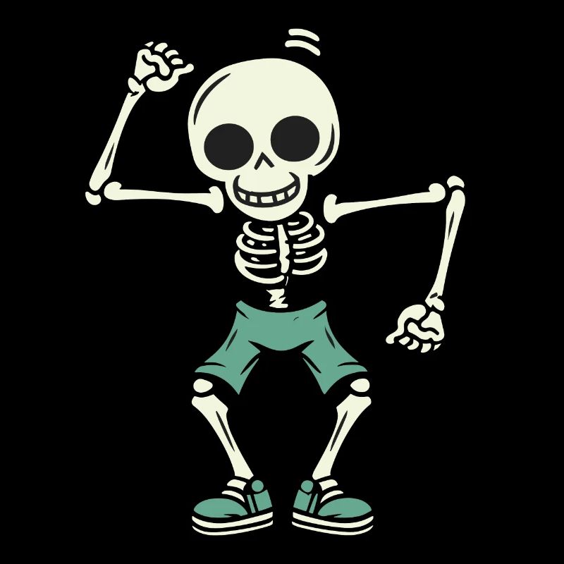 Dancing Skeleton Skull
