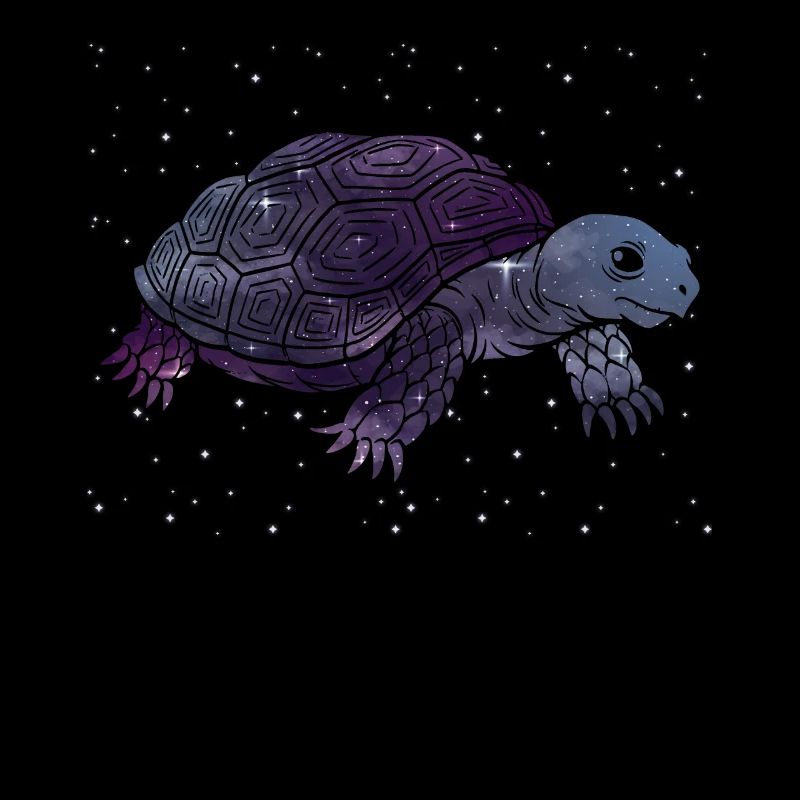 Galactic Turtle Silhouette