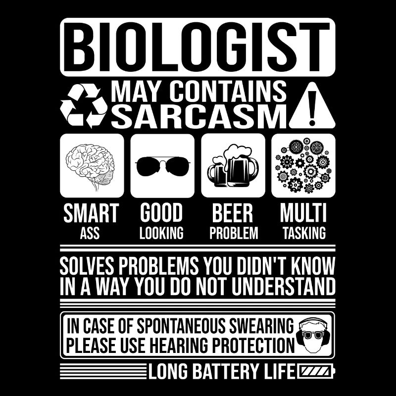 Biologe Sarkasmus lustig Geschenk Biologe