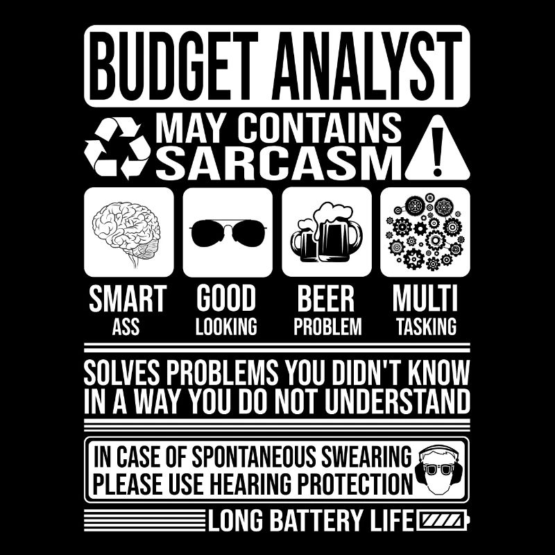 Budget Analyst Sarkasmus lustig Geschenk Budget Analyst
