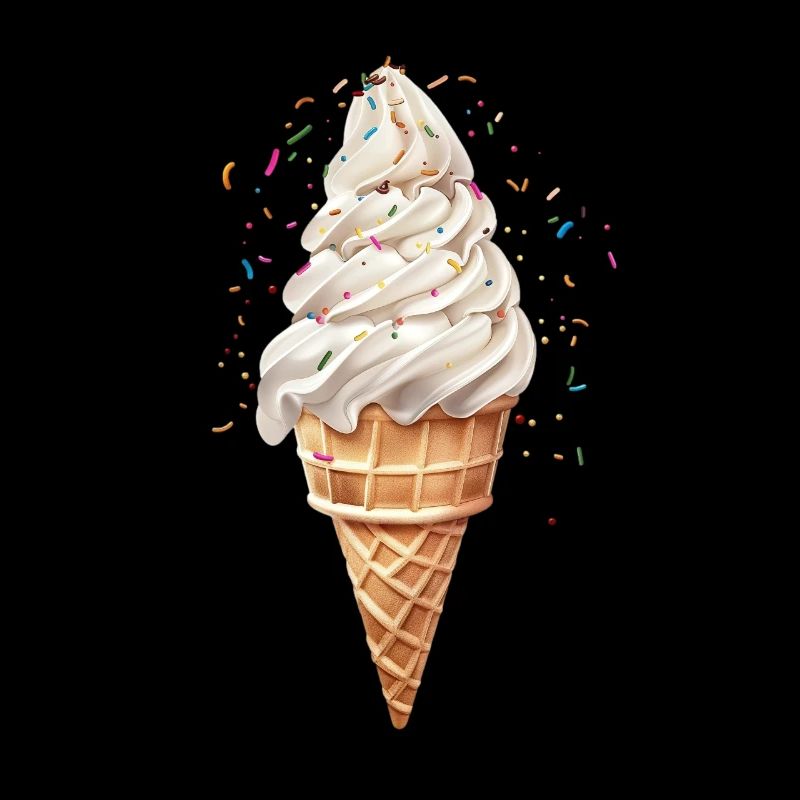 Joie d’été avec motif de crème glacée coloré