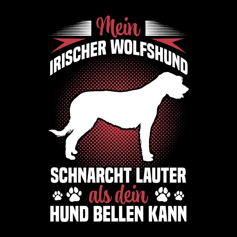 Irish Wolfhound ronfle lévrier bruyant